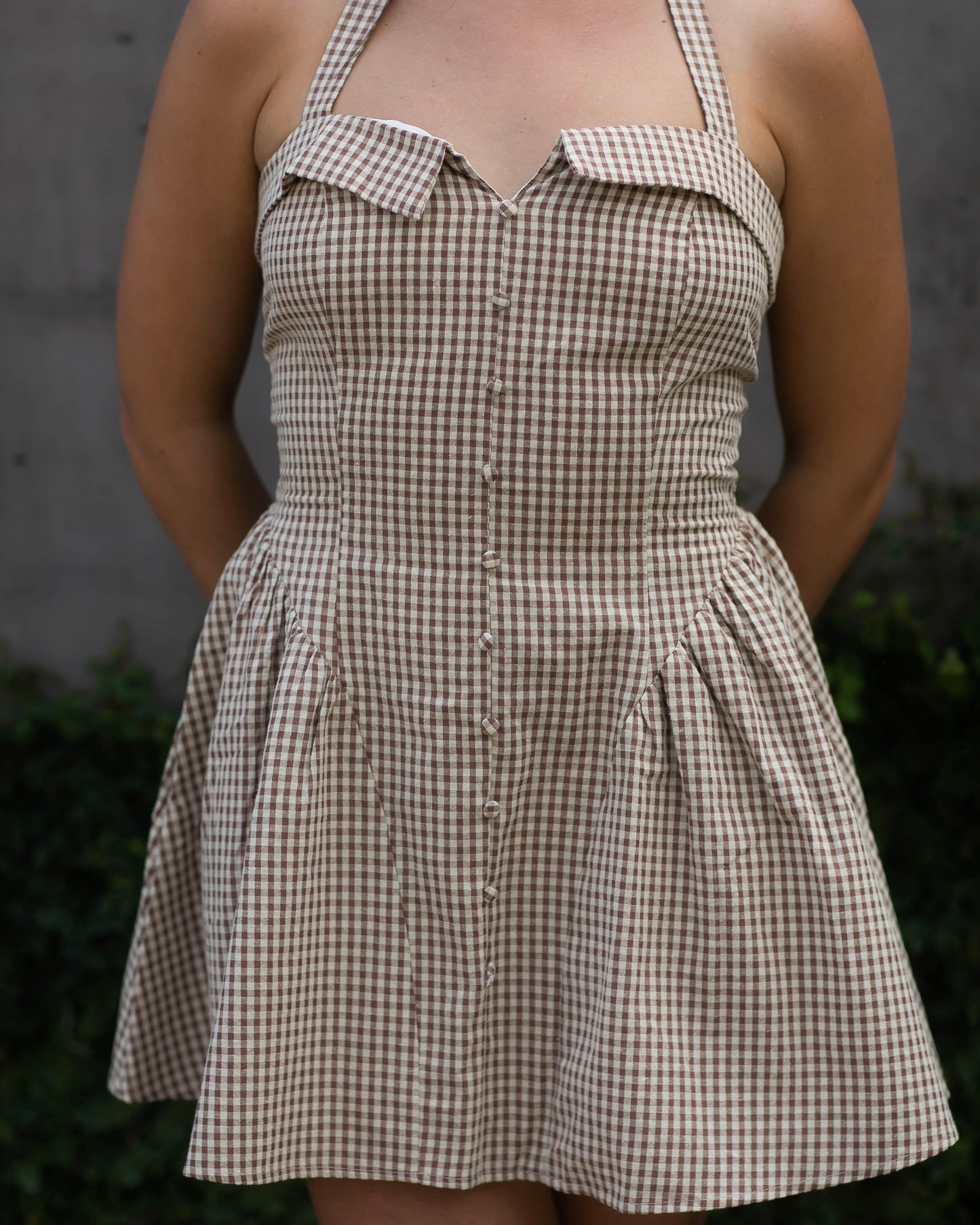 Annie Gingham Mini Dress