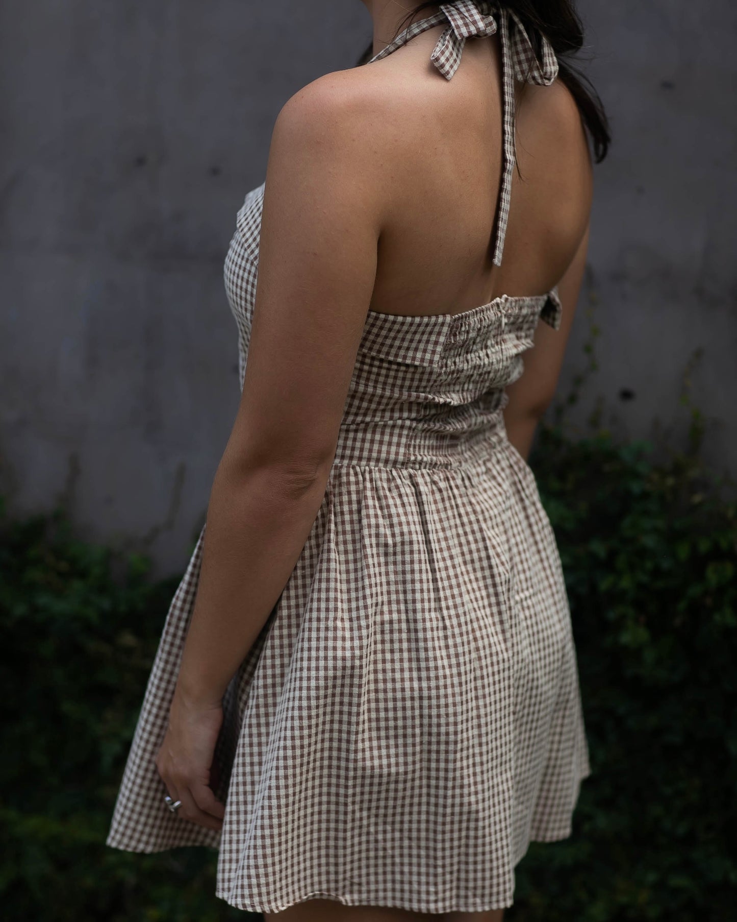 Annie Gingham Mini Dress