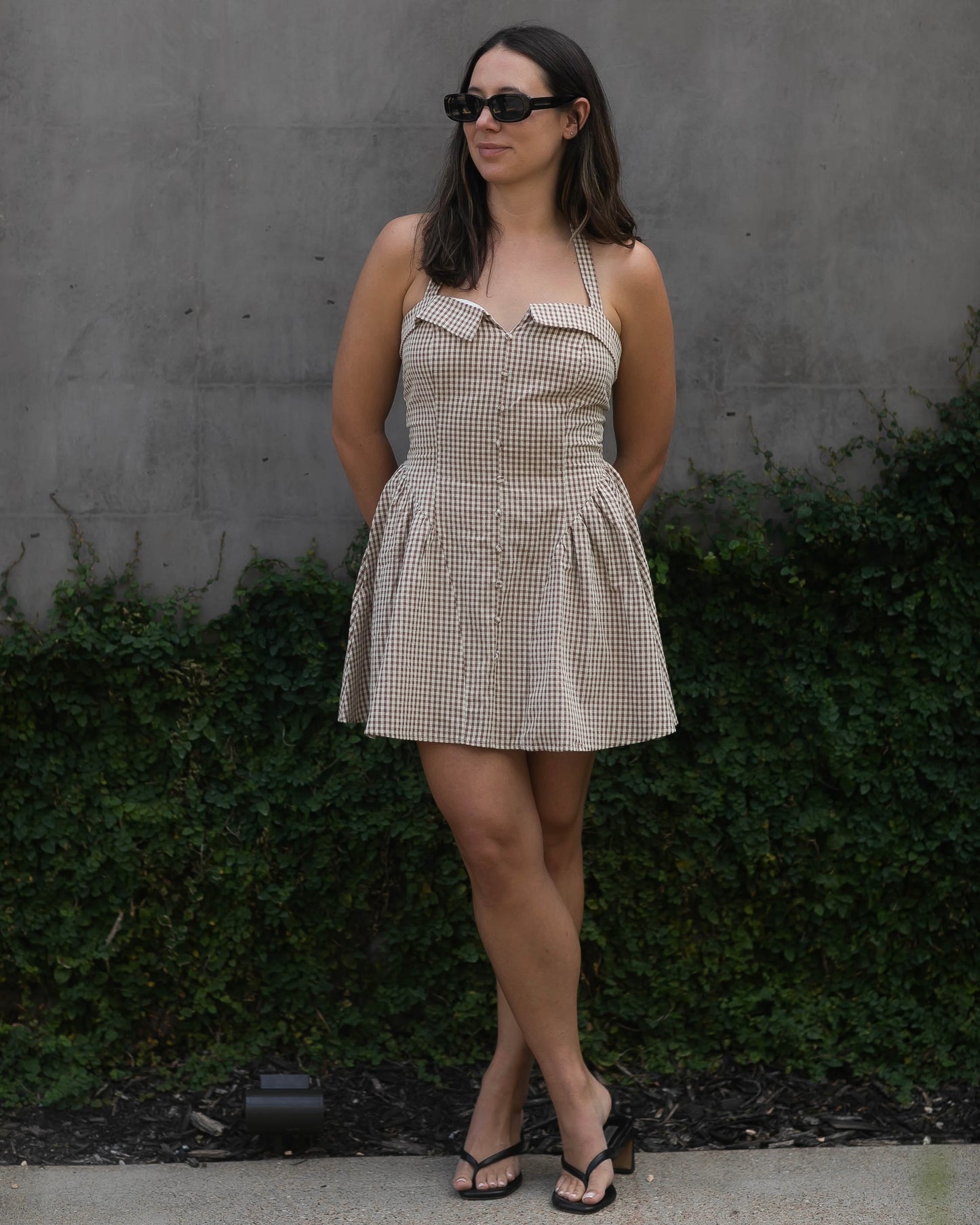 Annie Gingham Mini Dress
