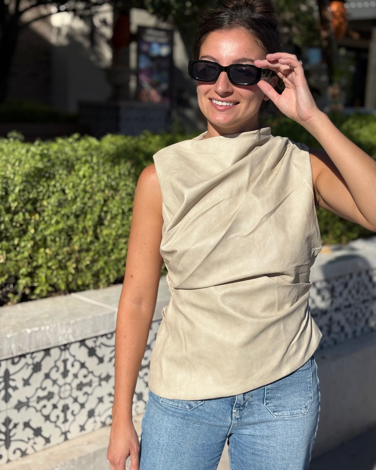 Out and About High Neck Top