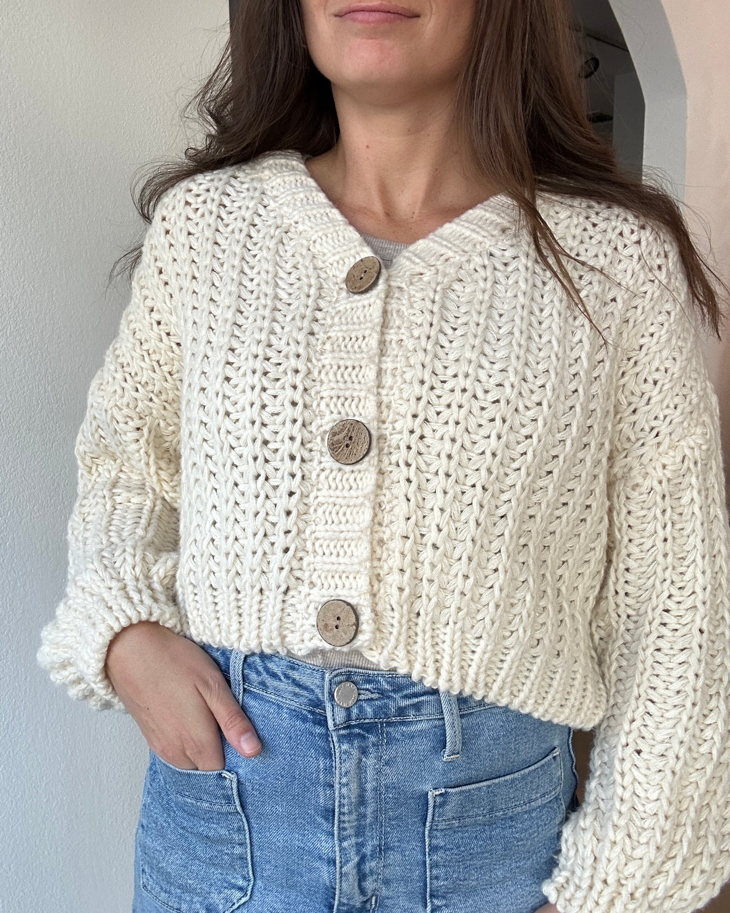 Button Down Knit Cardigan