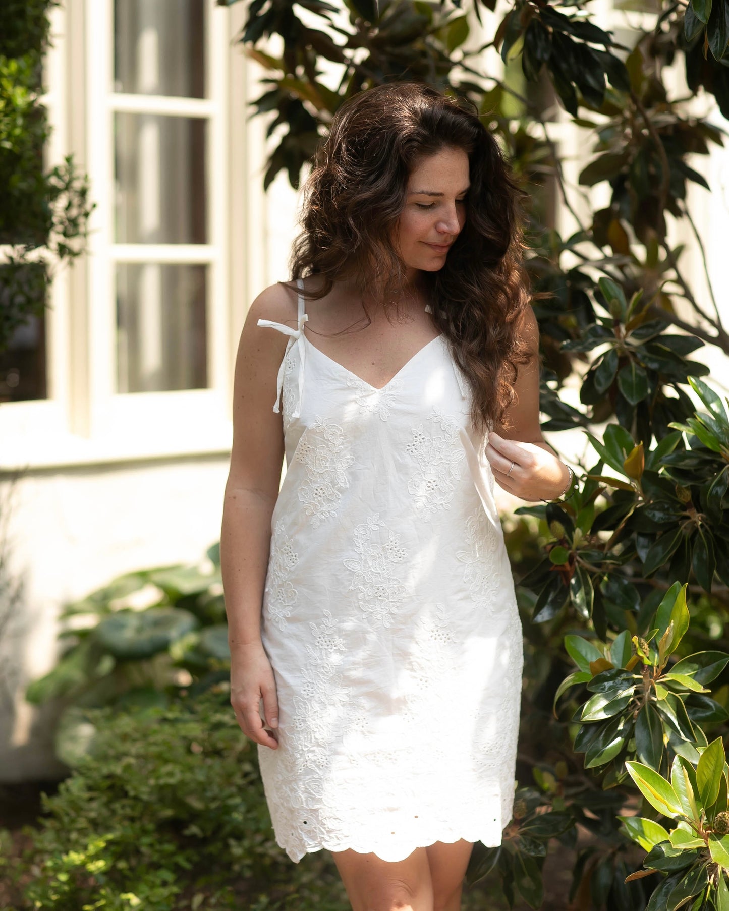 Floral Design Mini Dress