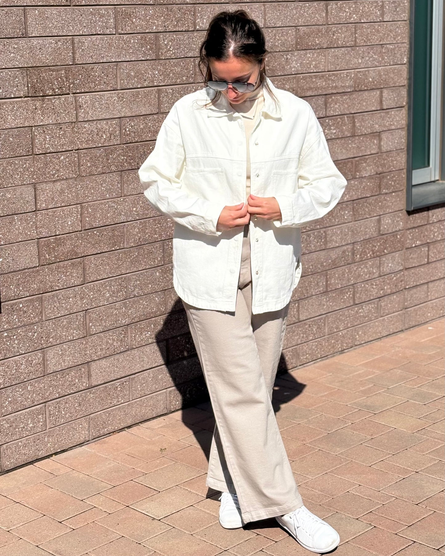 Refresh White Denim Jacket