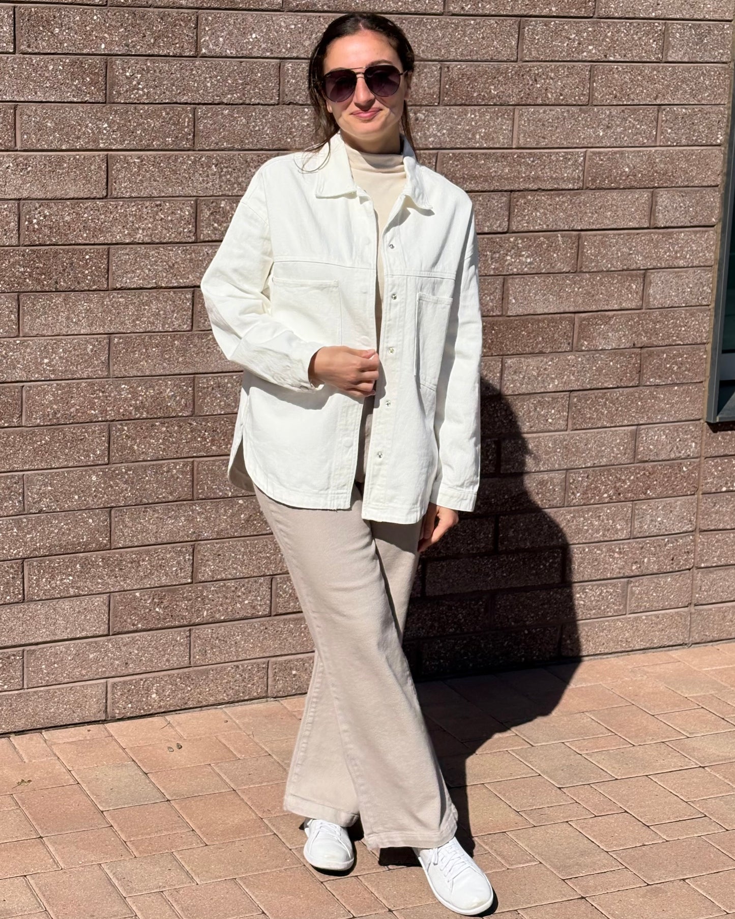 Refresh White Denim Jacket