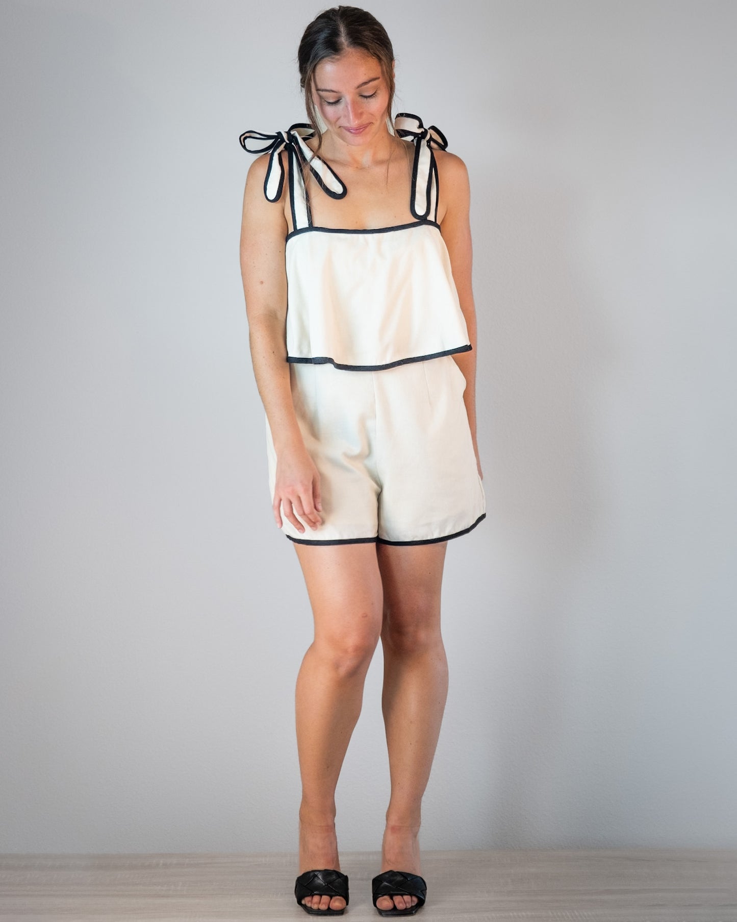 Charming Contrast Romper