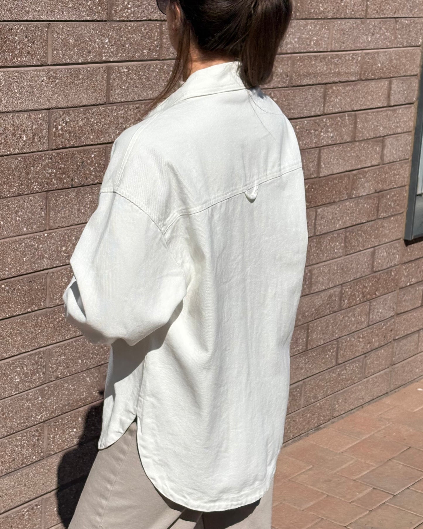 Refresh White Denim Jacket