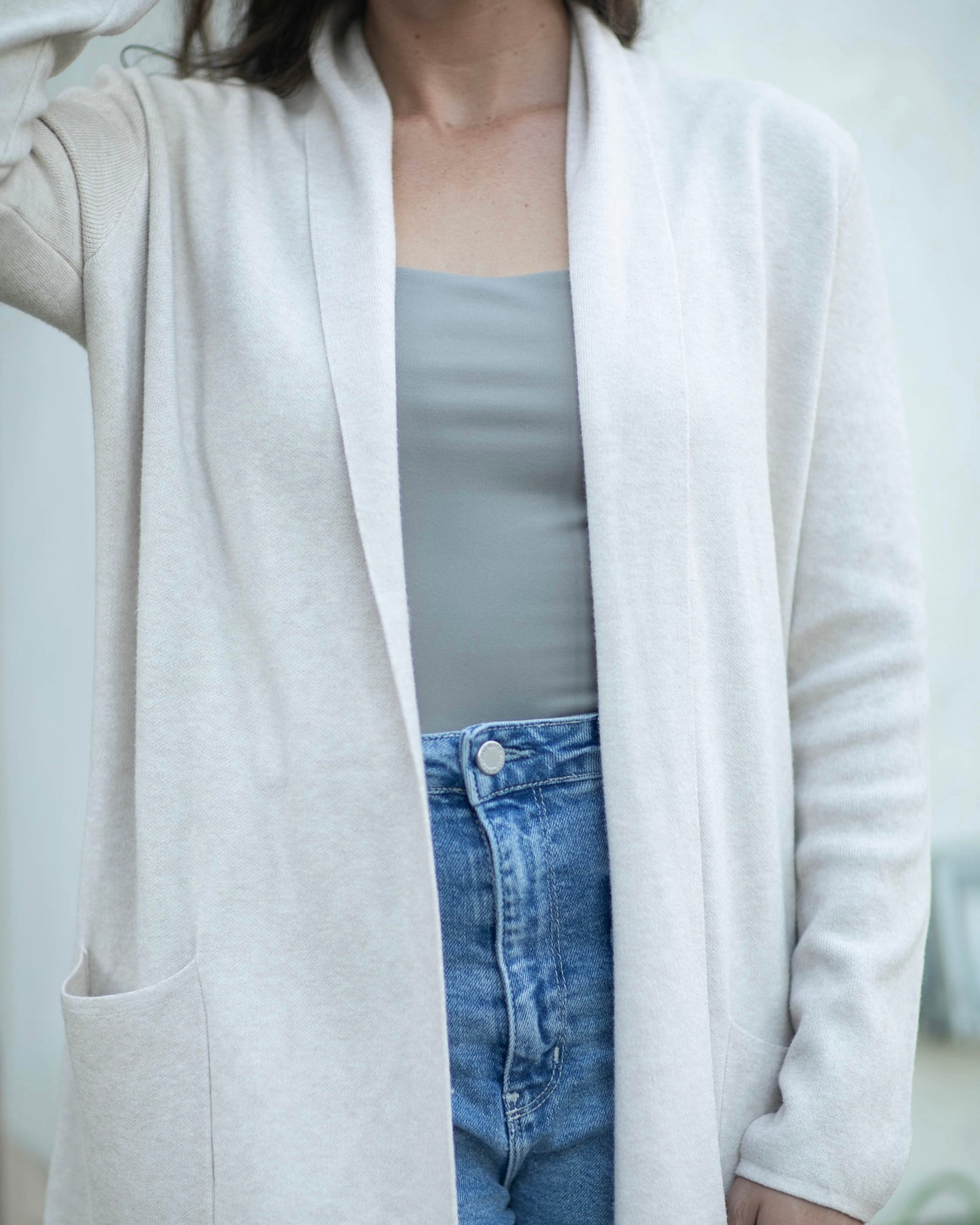 Open Front Long Sweater