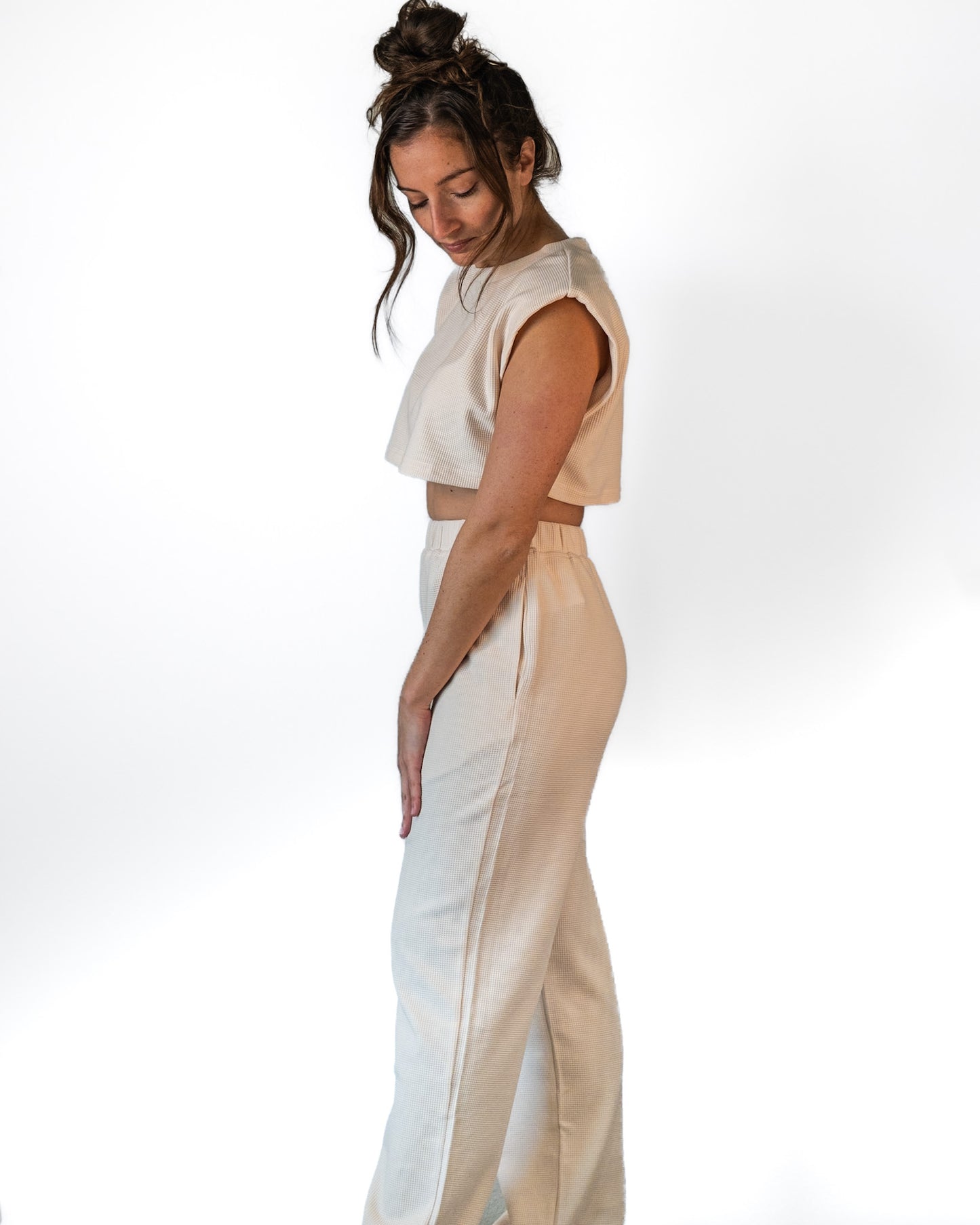 Waffle Knit Lounge Top