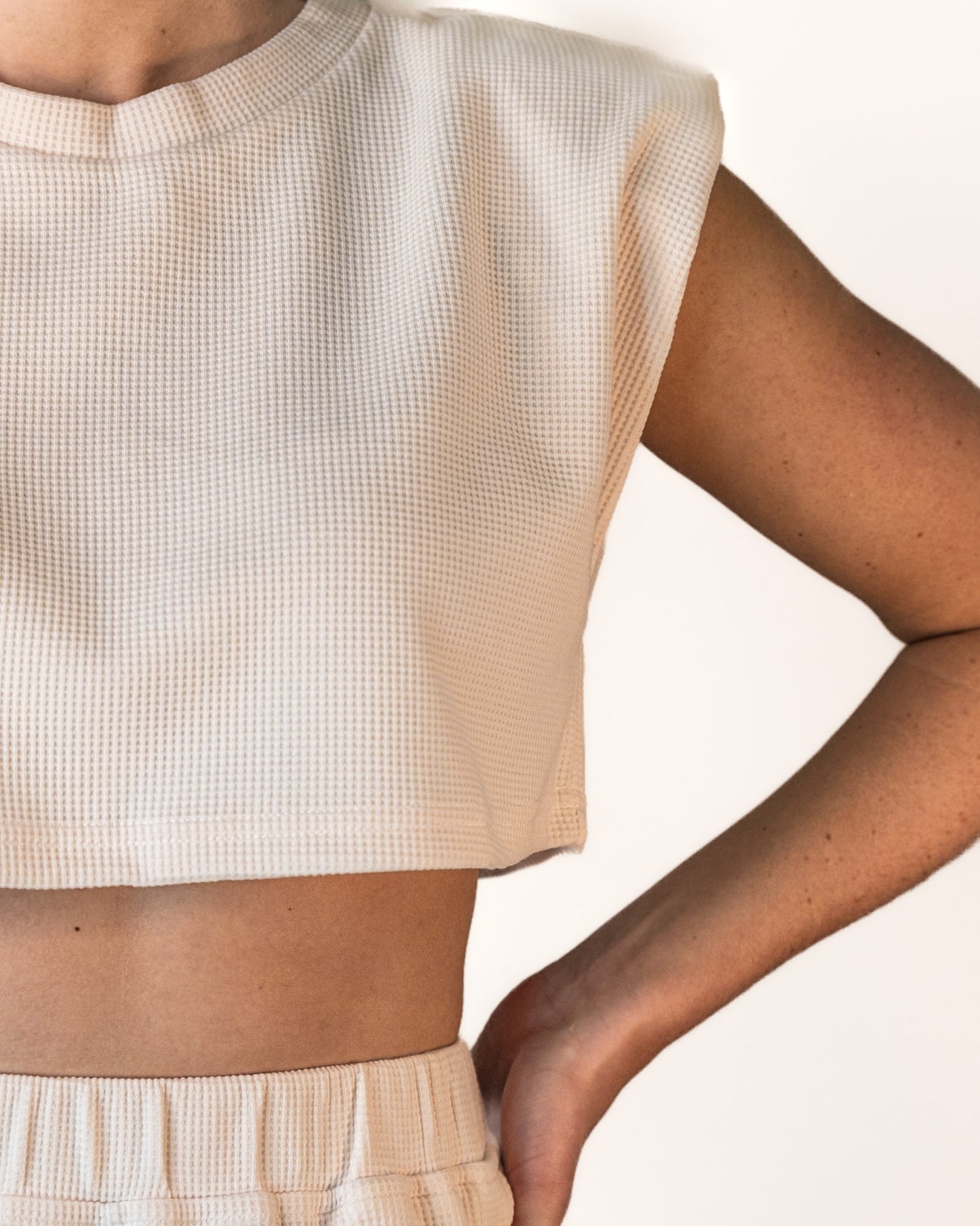 Waffle Knit Lounge Top