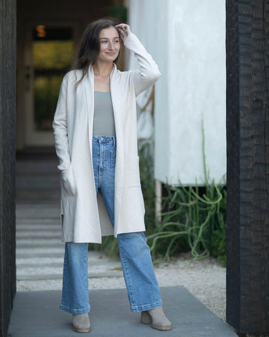 Open Front Long Sweater
