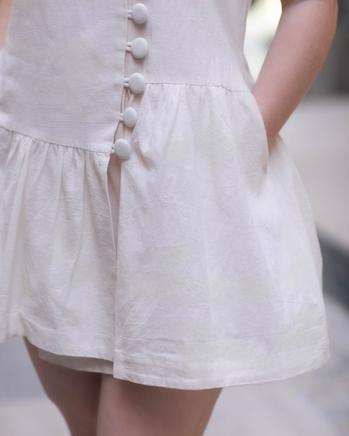 Button on Down Mini Dress