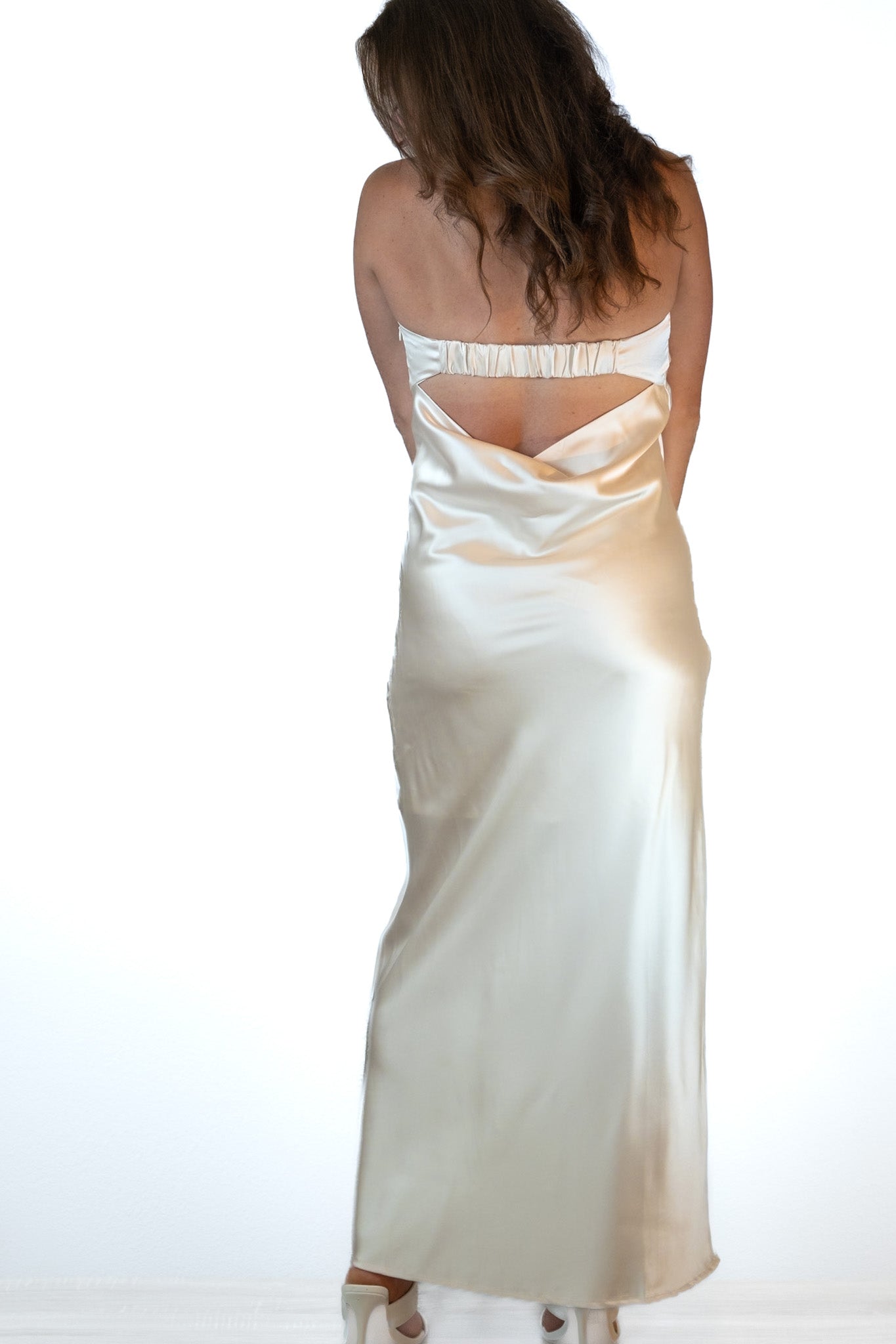 Solana Ivory Midi Dress