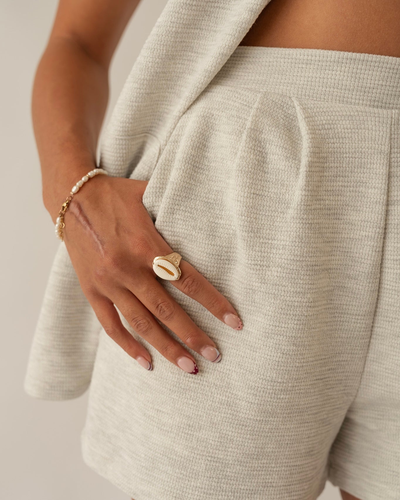 Gemma Knit Set Light Gray