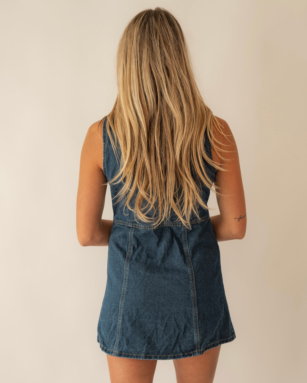 Wisteria Button Up Denim Dress